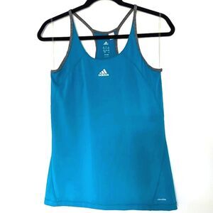 ADIDAS Racer Back Workout Exercise Moisture Wicking Two Toned Tank Top size M